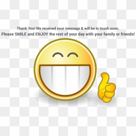 Smiley Huge Smile 1 25 Magnet Emoticon , Png Download - Smiley, Transparent Png - thank you smiley png