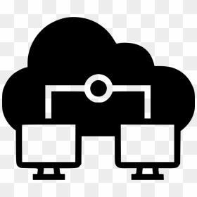 Two Cloud Computing - Online Project Icon Free, HD Png Download - cloud computing images png