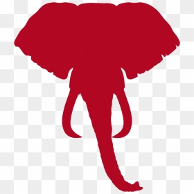 Logo - Elephant Head Silhouette Tattoo, HD Png Download - elephant png image