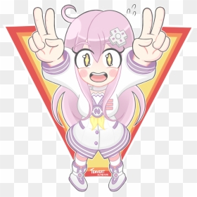 Cute Victory Sign Nepgear - Cartoon, HD Png Download - victory sign png