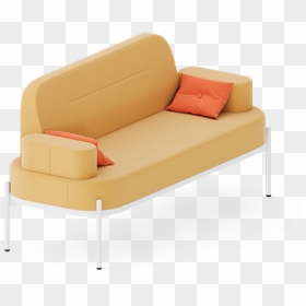 Studio Couch, HD Png Download - wooden sofa png
