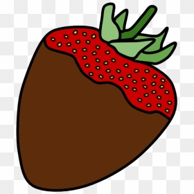 Chocolate Dipped Strawberry - Png Chocolate Coated Strawberry Clipart, Transparent Png - strawberry png images