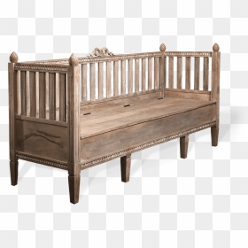 Wooden Stockholm Sofa - Bench, HD Png Download - wooden sofa png