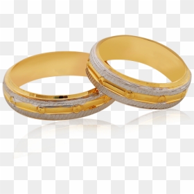 Trendy Dual Tone Couple Ring - Wedding Ring, HD Png Download - couple rings png