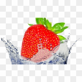 Splash Strawberry Png Free Download - Fruit Water Splsa Png, Transparent Png - strawberry png images