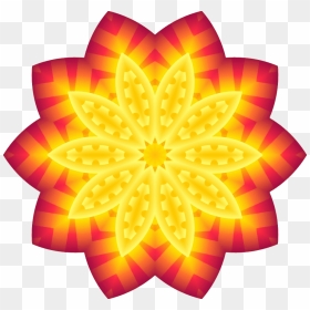 Symmetrical Flower Png, Transparent Png - abstract flower png