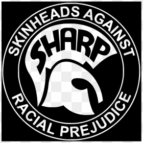 File - Sharp Logo - Svg - Skinheads Against Racism, HD Png Download - sharp logo png