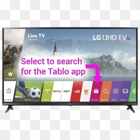 Find Download Tablo App Lg Smart Tv - Uhd Lg 43, HD Png Download - led tv png lg