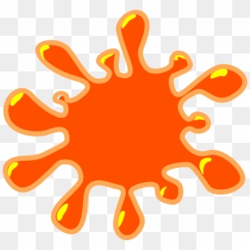 Orange Clipart Splat - Color Orange Clipart, HD Png Download - orange clipart png