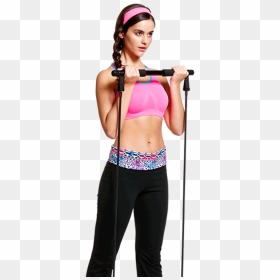 Bar With Resistance Bands, HD Png Download - aerobics png