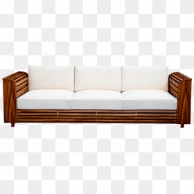Studio Couch, HD Png Download - wooden sofa png