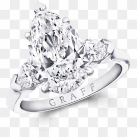 A Graff Pear Shape Diamond Promise Engagement Ring - Graff Engagement Rings, HD Png Download - couple rings png
