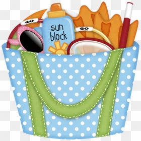 Pinterest Clip Art - Beach Bag Clipart, HD Png Download - bag clipart png