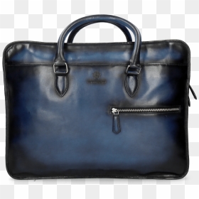 Leather Briefcases Toronto Xl Vegas Bluette Shade Navy - Taschen, HD Png Download - leather bag png