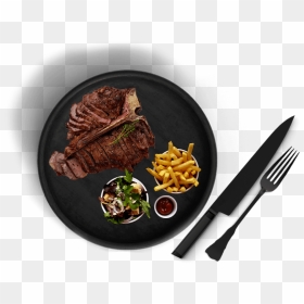 Takeaway Fast Food Breakfast Steak And Chips Halal - Roast Beef, HD Png Download - restaurant food images png