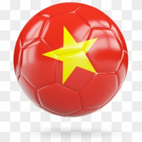 Glossy Soccer Ball - Vietnam Flag Ball Png, Transparent Png - soccer icon png