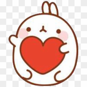 Molang Cute Christmas Bunny Kawaii Kpop Bunny Pet Anim - Kawaii Cute Bunny Png, Transparent Png - kawaii bunny png