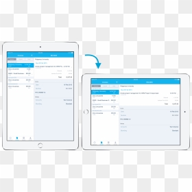 Xero On Ipad, HD Png Download - ipad hand png