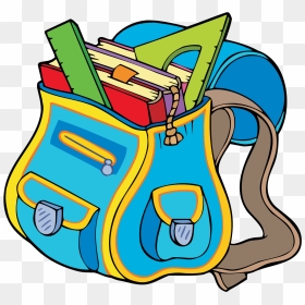 Clip Art Bag Transprent Png Free Download - School Bag Cute Clipart