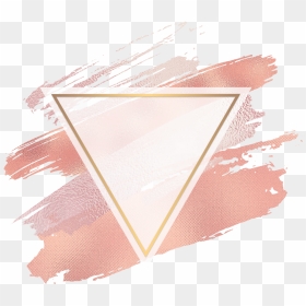 Colorful Triangle In Picsart, HD Png Download - gold paint stroke png