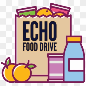 Echo Food Drive Logo V1 - Food, HD Png Download - echo png