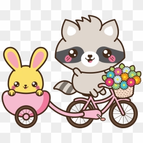 Kawaii Bike Illustration , Png Download - Kawaii Bike, Transparent Png - kawaii bunny png