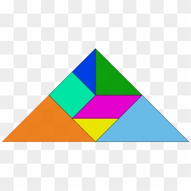 Beneficios Del Tangram Para Niños - Triangulo Con El Tangram, HD Png Download - figuras geometricas png