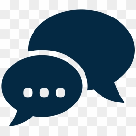 Blue Comments Icon, HD Png Download - talk icon png