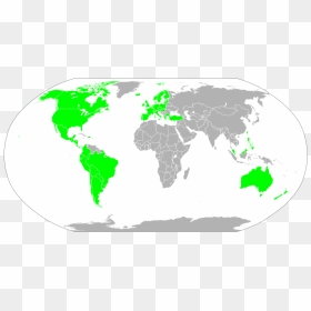 Availability Of Spotify In The World - Map Of The World Clipart, HD Png Download - available on spotify png