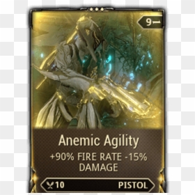 Warframe Wiki - Warframe Anemic Agility, HD Png Download - 15% png