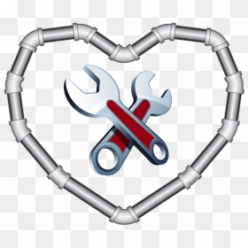 Heart Made Out Of Pipe, HD Png Download - plumber png