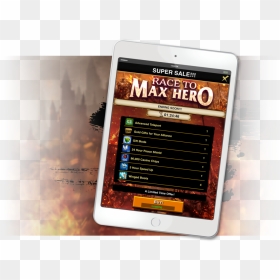 Ipad One Hand Gow Wide - Smartphone, HD Png Download - ipad hand png