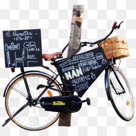Hybrid Bicycle, HD Png Download - city street png