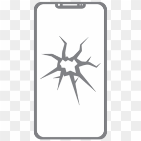 Pantalla Cristal Roto - Smartphone, HD Png Download - vidrio roto png