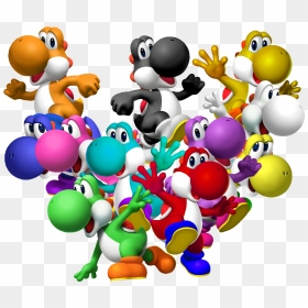 3 - Super Mario Yoshis, HD Png Download - yoshi egg png