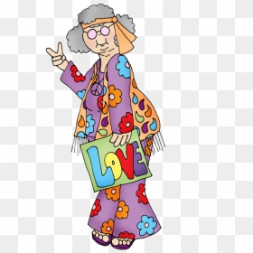 Transparent Clipart Of Grandparents - Old Hippies Don T Die They Just Fade Into Crazy Grandparents, HD Png Download - crazy person png