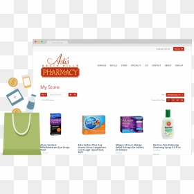 Grow Your Front End Sales By Selling Your Pharmacy - Online Shopping Front End, HD Png Download - shopify png
