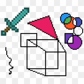 Ensayo Con Figuras Geométricas - Minecraft Diamond Sword Png, Transparent Png - figuras geometricas png