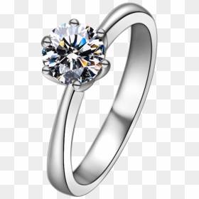Fire Color Diamond Ring Simulation Diamond 35 Minutes - Pre-engagement Ring, HD Png Download - couple rings png