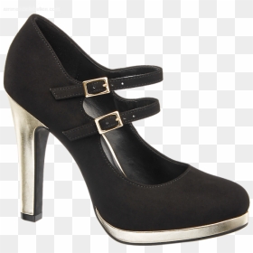 Png Chica Zapatos Chica Png Negro Negro Zapatos Chica - Basic Pump, Transparent Png - zapatos png