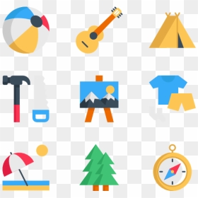 Summer Camp Icons Png, Transparent Png - summer camp png