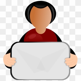 Clipart People Holding Sign Png Freeuse Person Holding - Person Holding Clip Art, Transparent Png - protest sign png