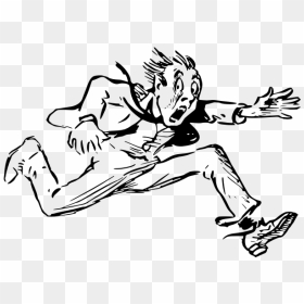 Running Man - Art Running Man Drawing, HD Png Download - guy running png