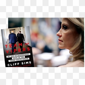 A Photo Of Cliff Sims New Book And Kellyanne Conway - Kellyanne Conway Valerie Jarrett January 2017, HD Png Download - kellyanne conway png
