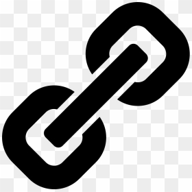 Link Interface Symbol Of Rotated Chain - Chain Symbol Png, Transparent Png - chain icon png