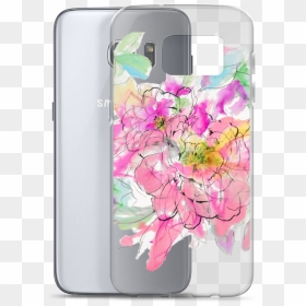 Watercolor Peony Samsung Case - Mobile Phone Case, HD Png Download - watercolor peonies png