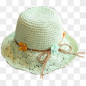 Nuevo Estilo Mar Playa Sombrero De Vaquero De Paja - Crochet, HD Png Download - sombrero vaquero png