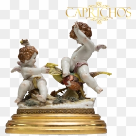 Angelitos De Porcelana Firmada , Png Download - Figurine, Transparent Png - angelitos png