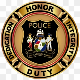 Generic Police Badge - Milford De Police Department, HD Png Download - generic police badge png