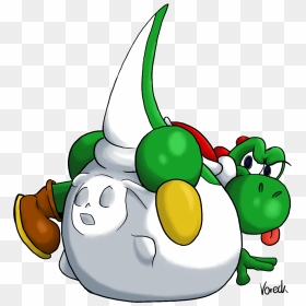 Yoshi Vored Pikachu - Cartoon, HD Png Download - yoshi egg png